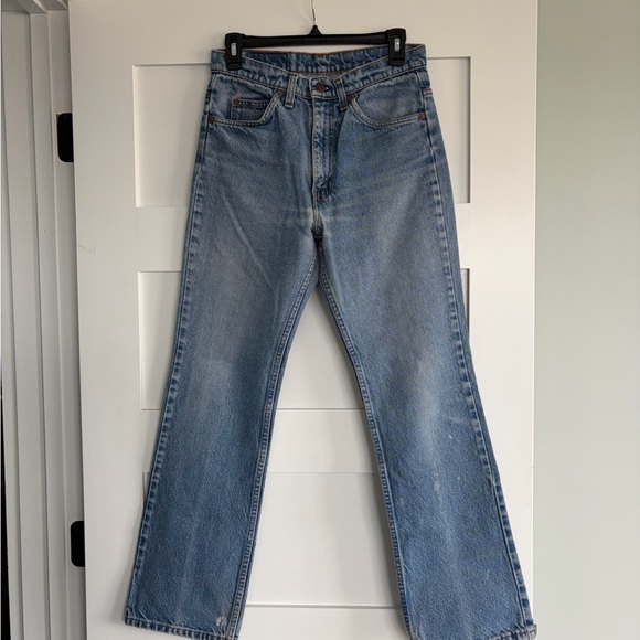 Vintage 1980s Levi’s 517 Medium Blue Wash Straight/Bootcut - Picture 2 of 8